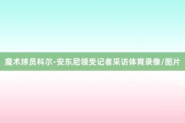 魔术球员科尔-安东尼领受记者采访体育录像/图片
