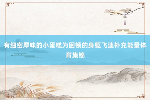 有细密厚味的小蛋糕为困顿的身躯飞速补充能量体育集锦