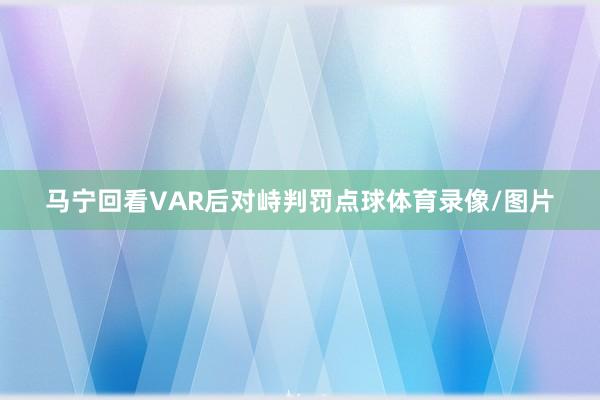 马宁回看VAR后对峙判罚点球体育录像/图片