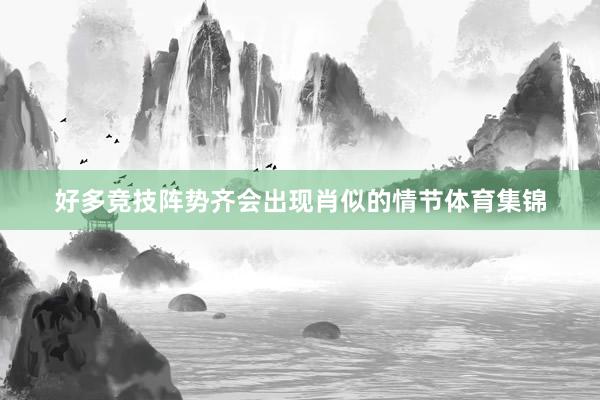 好多竞技阵势齐会出现肖似的情节体育集锦