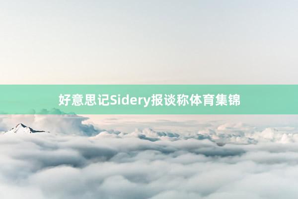 好意思记Sidery报谈称体育集锦