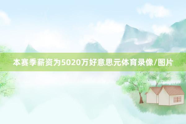 本赛季薪资为5020万好意思元体育录像/图片