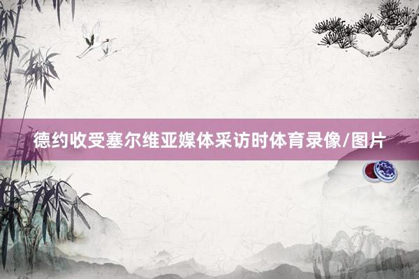 德约收受塞尔维亚媒体采访时体育录像/图片