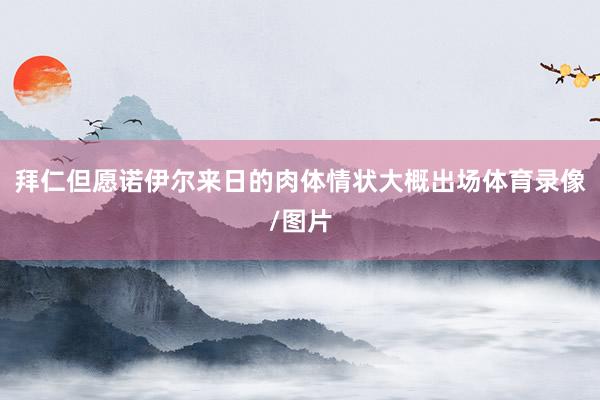 拜仁但愿诺伊尔来日的肉体情状大概出场体育录像/图片