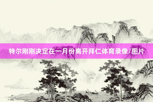 特尔刚刚决定在一月份离开拜仁体育录像/图片