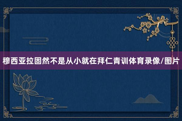 穆西亚拉固然不是从小就在拜仁青训体育录像/图片