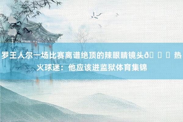 罗王人尔一场比赛离谱绝顶的辣眼睛镜头😓热火球迷：他应该进监狱体育集锦