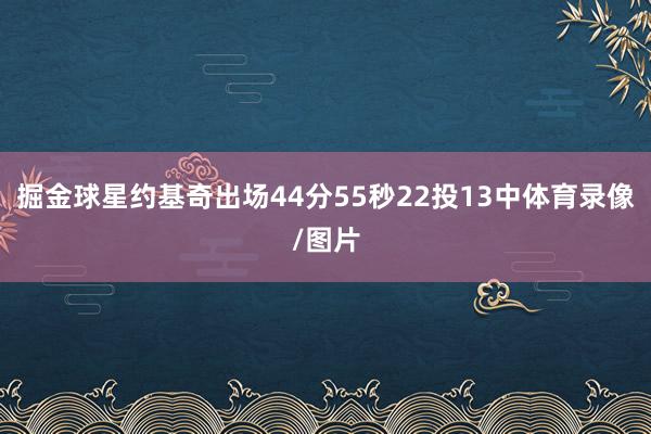 掘金球星约基奇出场44分55秒22投13中体育录像/图片