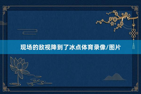 现场的敌视降到了冰点体育录像/图片