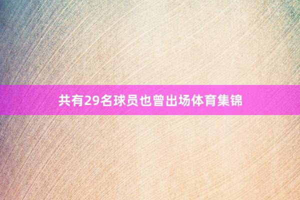 共有29名球员也曾出场体育集锦