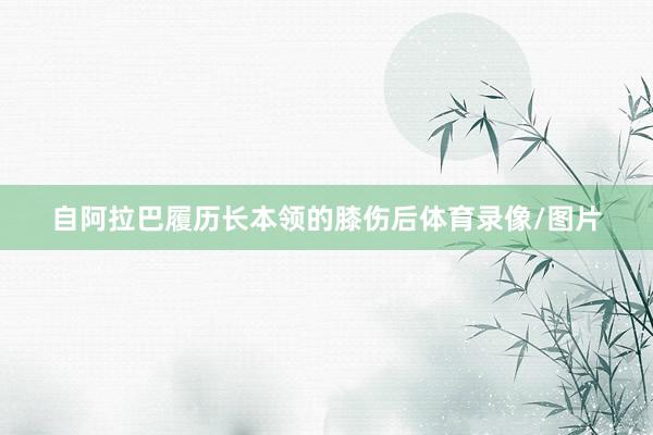 自阿拉巴履历长本领的膝伤后体育录像/图片