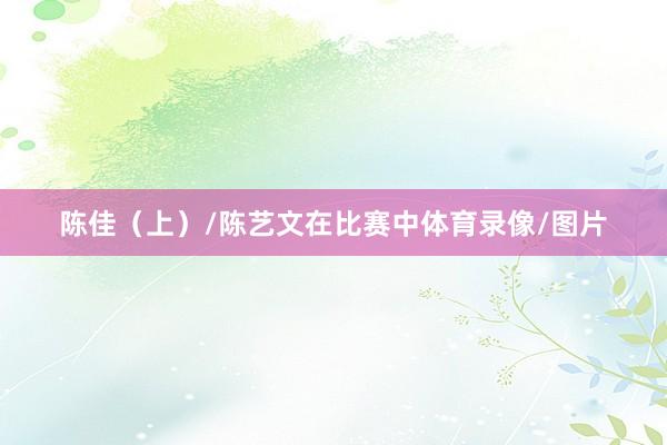 陈佳（上）/陈艺文在比赛中体育录像/图片
