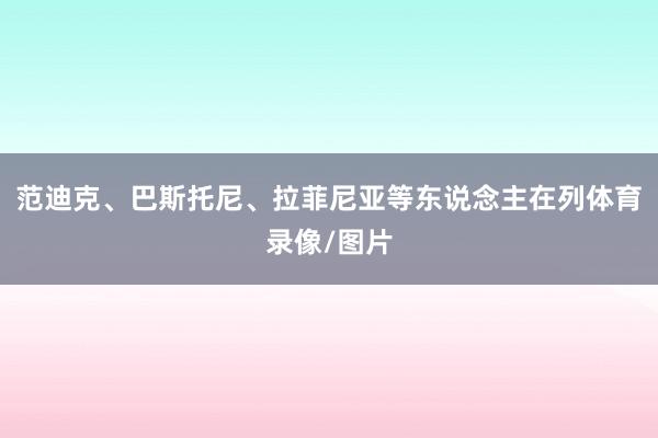 范迪克、巴斯托尼、拉菲尼亚等东说念主在列体育录像/图片