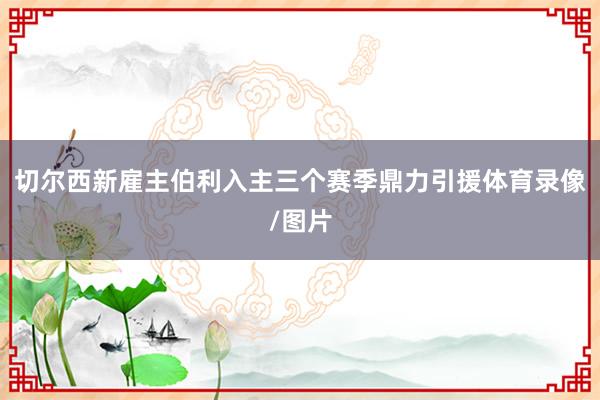 切尔西新雇主伯利入主三个赛季鼎力引援体育录像/图片